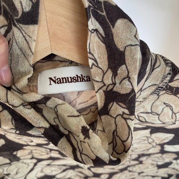 Nanushka Floral Turtleneck Top - Picture 4 of 5
